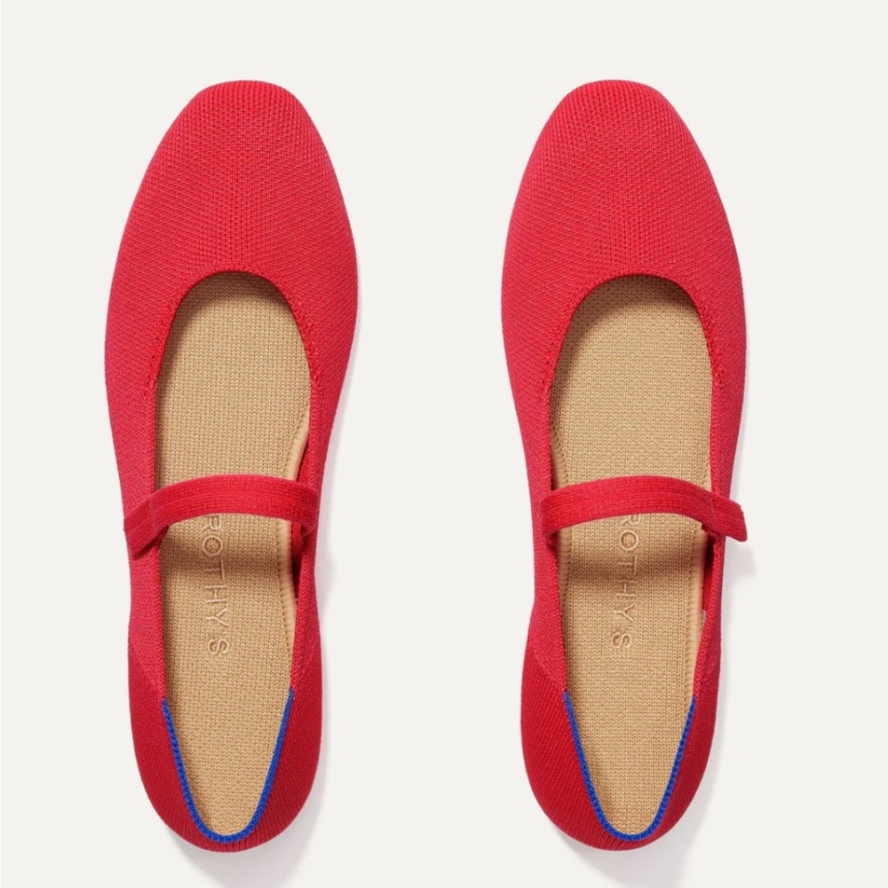 Rothy’s Mary Jane Flat size 8 lollipop red